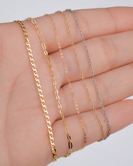 White Solid Gold Hong Rope Bracelet